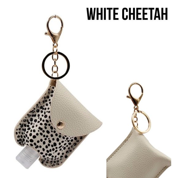 2/$20 Genuine Leather Sanitizer Keychain w/ Bottle - Picture 5 of 14